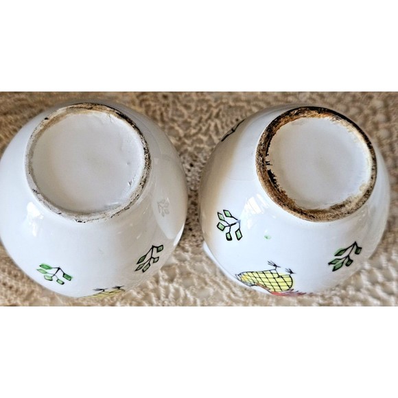 Vintage MCM Ceramic Bottles Rooster Chicken Oil & Vinegar Cruet Set (read) - Picture 4 of 9